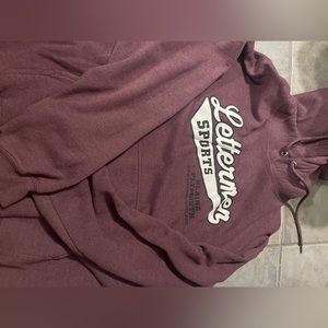 classic lettermen sports hoodie, worn twice